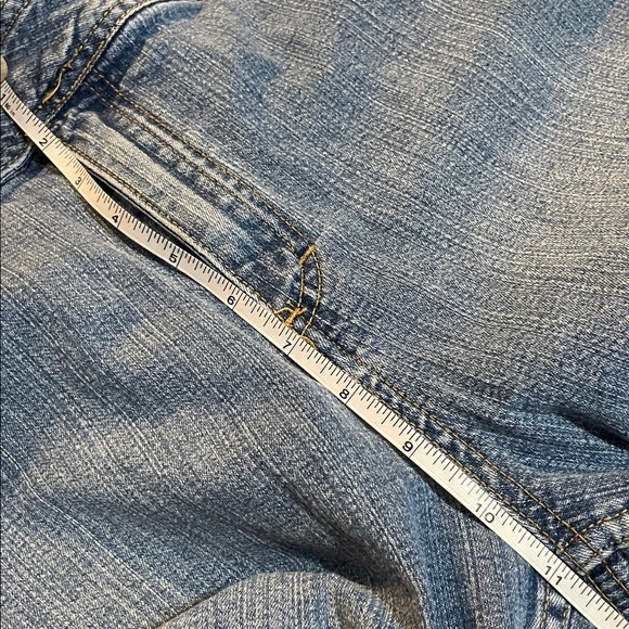 St. Johns Bay Classic Blue Denim Capris - Picture 8 of 10